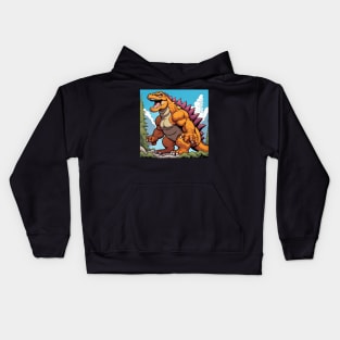 Himbo Godzilla, King of Beef Kids Hoodie